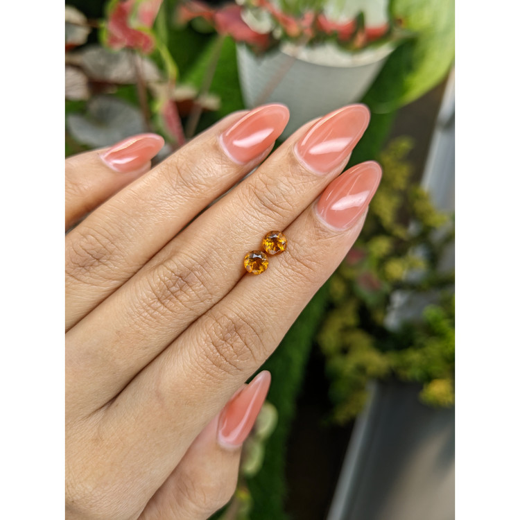 0.91 Ct.Tw. Madeira Citrine Pair from Brazil