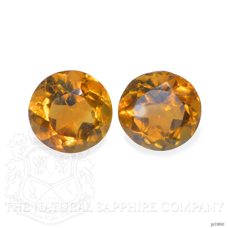 0.94 Ct.Tw. Madeira Citrine Pair from Brazil