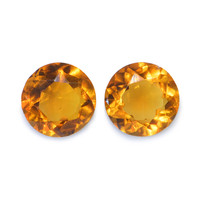 0.76 Ct.Tw. Round Madeira Citrine Pair