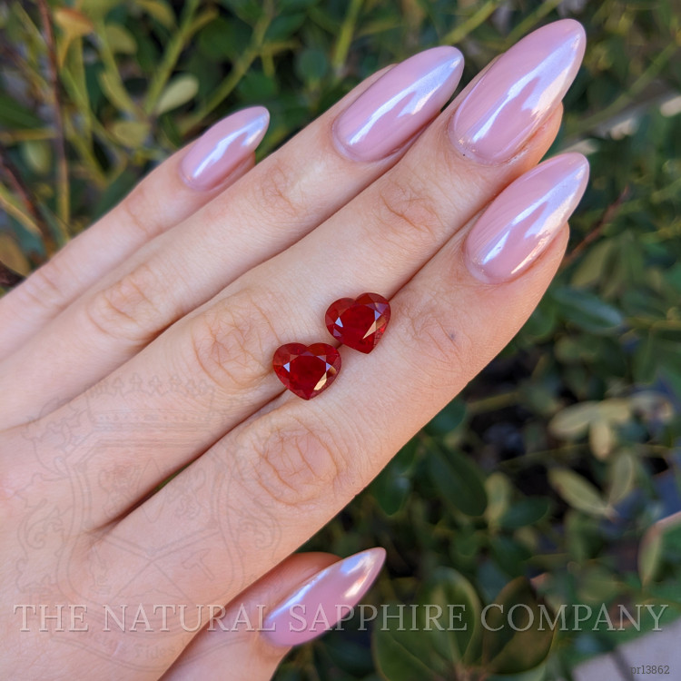 8.08 Ct.Tw. Ruby Pair from Burma (Myanmar)