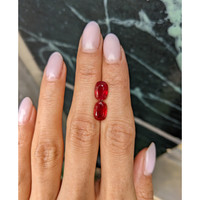4.80&nbsp;Ct.Tw.Total Carat Weight Ruby Pair from Burma (Myanmar) Life Style