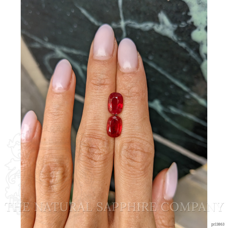 4.80 Ct.Tw. Ruby Pair from Burma (Myanmar)