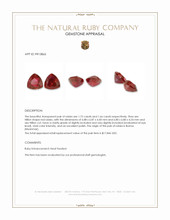 3.38 Ct.Tw.Total Carat Weight Ruby Pair from Burma (Myanmar) Appraisal