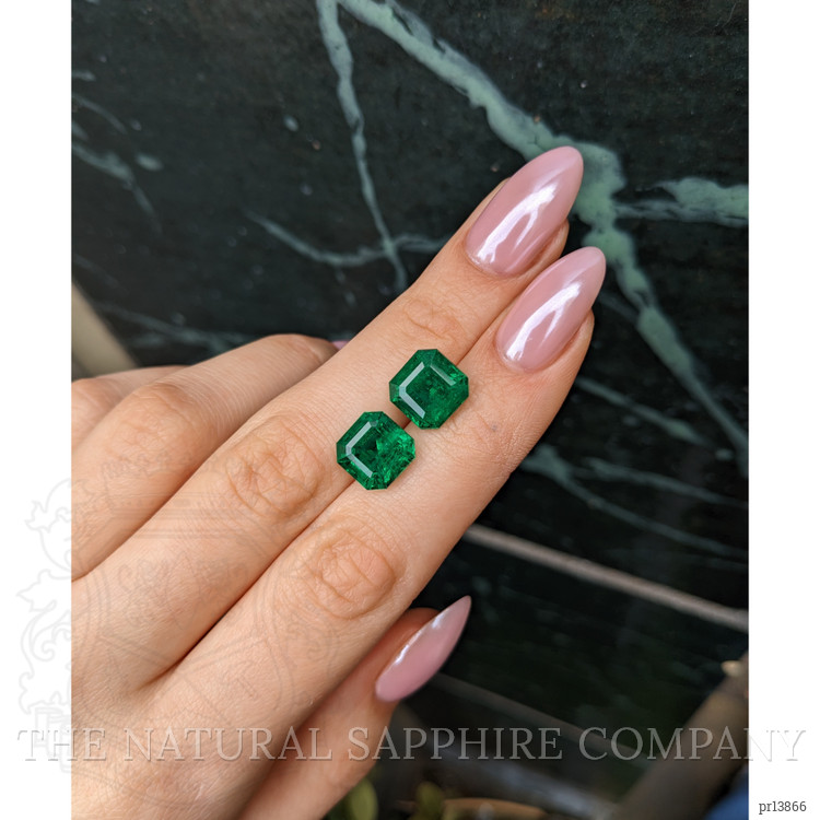 9.33 Ct.Tw. Emerald Pair from Zambia