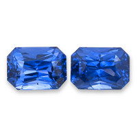 12.39&nbsp;Ct.Tw.Total Carat Weight Blue Sapphire Pair from Ceylon (Sri Lanka) Video