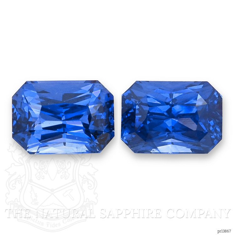 12.39 Ct.Tw. Blue Sapphire Pair from Ceylon (Sri Lanka)