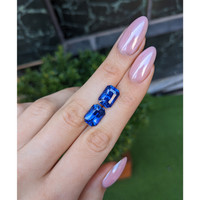 12.39&nbsp;Ct.Tw.Total Carat Weight Blue Sapphire Pair from Ceylon (Sri Lanka) Life Style