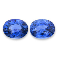 13.16&nbsp;Ct.Tw.Total Carat Weight Blue Sapphire Pair from Ceylon (Sri Lanka) Video