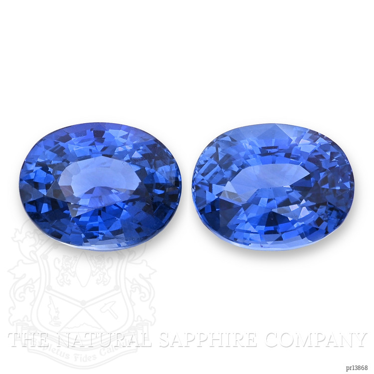 13.16 Ct.Tw. Blue Sapphire Pair from Ceylon (Sri Lanka)
