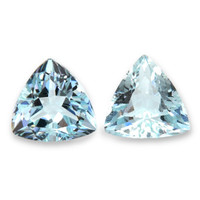 2.27 Ct.Tw.Total Carat Weight Blue Aquamarine Pair from Madagascar Video