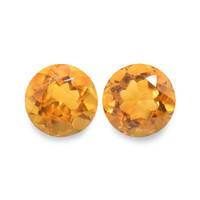 0.90 Ct.Tw. Round Madeira Citrine Pair