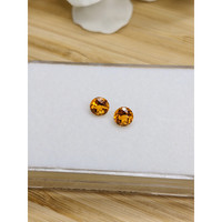 0.90 Ct.Tw.Total Carat Weight Yellowish Orange Madeira Citrine Pair from Brazil Life Style