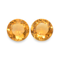 0.86 Ct.Tw. Round Madeira Citrine Pair