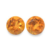 0.97 Ct.Tw. Round Madeira Citrine Pair
