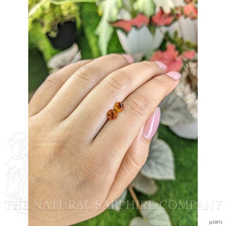 0.97 Ct.Tw. Yellowish Orange Madeira Citrine Pair from Brazil