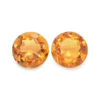 0.90 Ct.Tw. Round Madeira Citrine Pair