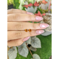 0.90&nbsp;Ct.Tw.Total Carat Weight Yellowish Orange Madeira Citrine Pair from Brazil Life Style