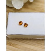 0.90&nbsp;Ct.Tw.Total Carat Weight Yellowish Orange Madeira Citrine Pair from Brazil Life Style