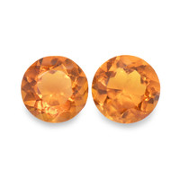 0.90 Ct.Tw. Round Madeira Citrine Pair