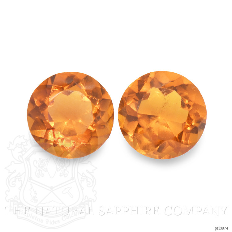 0.90 Ct.Tw. Orange Madeira Citrine Pair from Brazil