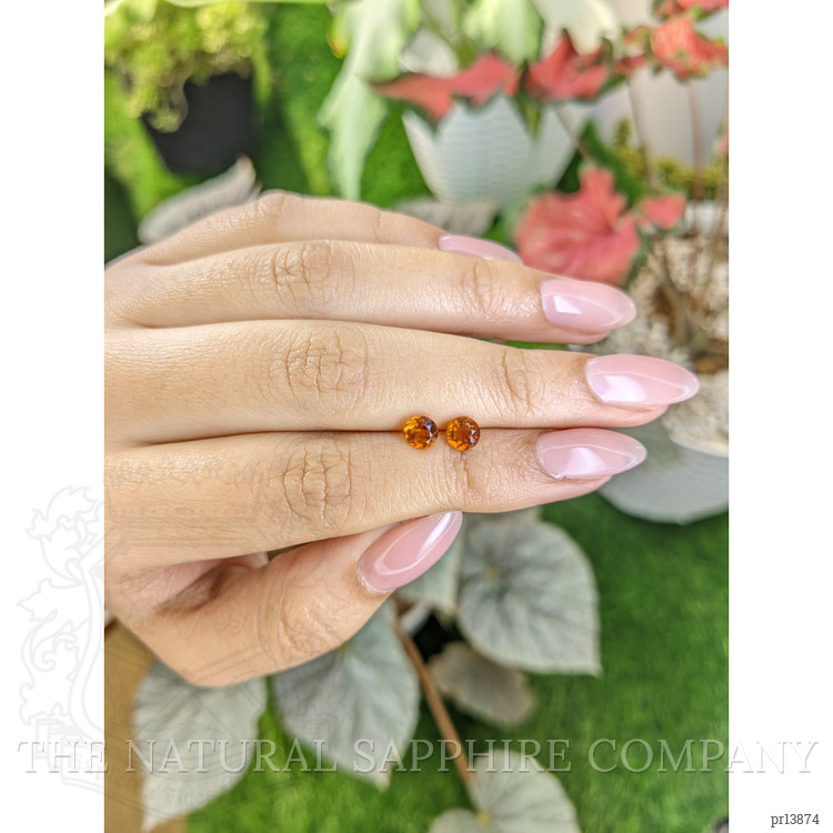 0.90 Ct.Tw. Orange Madeira Citrine Pair from Brazil