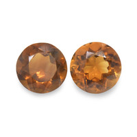 0.92 Ct.Tw. Round Madeira Citrine Pair