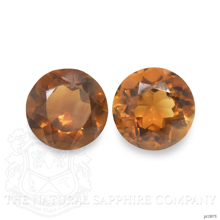 0.92 Ct.Tw. Brownish Orange Madeira Citrine Pair from Brazil
