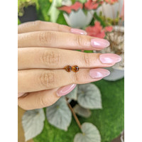 0.92 Ct.Tw.Total Carat Weight Brownish Orange Madeira Citrine Pair from Brazil Life Style