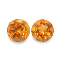 1.01 Ct.Tw. Round Madeira Citrine Pair