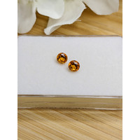 1.01 Ct.Tw.Total Carat Weight Yellowish Orange Madeira Citrine Pair from Brazil Life Style