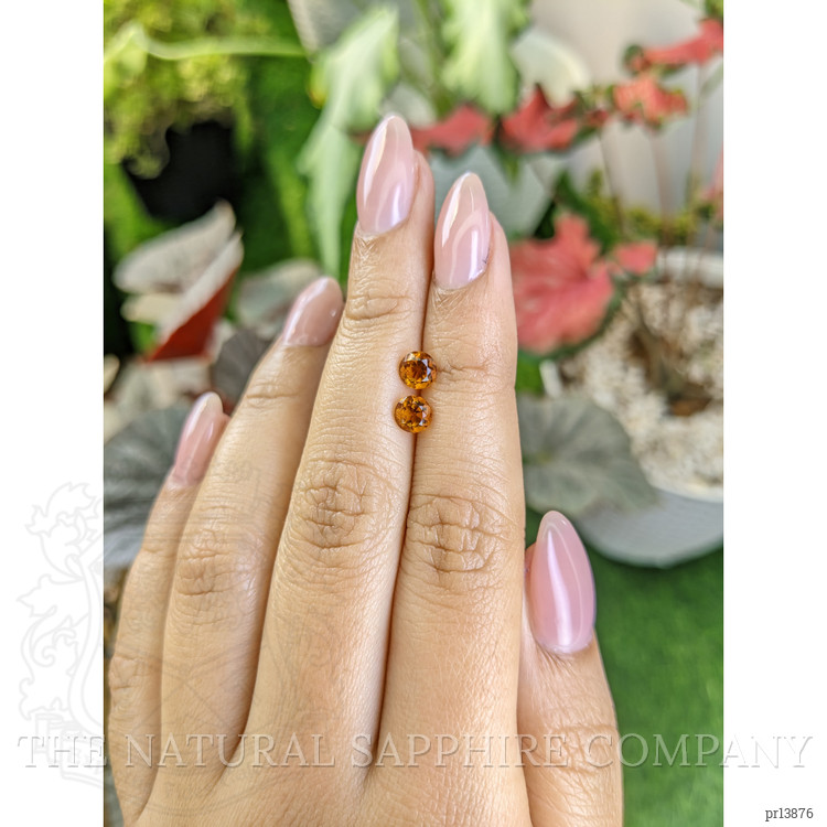 1.01 Ct.Tw. Yellowish Orange Madeira Citrine Pair from Brazil