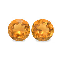 0.93 Ct.Tw. Round Madeira Citrine Pair
