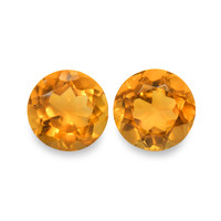 0.90 Ct.Tw. Round Madeira Citrine Pair
