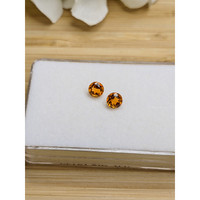 0.90 Ct.Tw.Total Carat Weight Yellowish Orange Madeira Citrine Pair from Brazil Life Style
