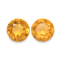 0.97 Ct.Tw. Round Madeira Citrine Pair