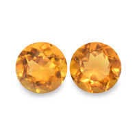 0.93 Ct.Tw. Round Madeira Citrine Pair