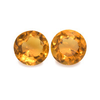 0.89 Ct.Tw. Round Madeira Citrine Pair
