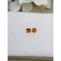 0.89 Ct.Tw.Total Carat Weight Yellowish Orange Madeira Citrine Pair from Brazil Life Style