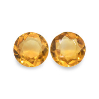 0.81 Ct.Tw. Round Madeira Citrine Pair