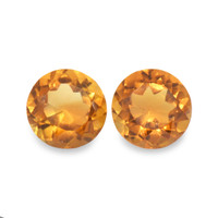 0.92 Ct.Tw. Round Madeira Citrine Pair