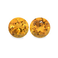 0.95 Ct.Tw. Round Madeira Citrine Pair