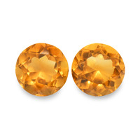 0.96 Ct.Tw. Round Madeira Citrine Pair