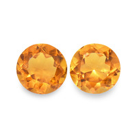 0.91 Ct.Tw. Round Madeira Citrine Pair