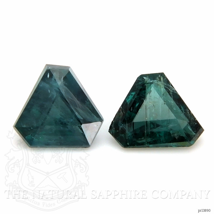 0.80 Ct.Tw. Green Grandidierite Pair from Madagascar