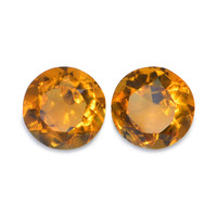 0.84 Ct.Tw. Round Madeira Citrine Pair