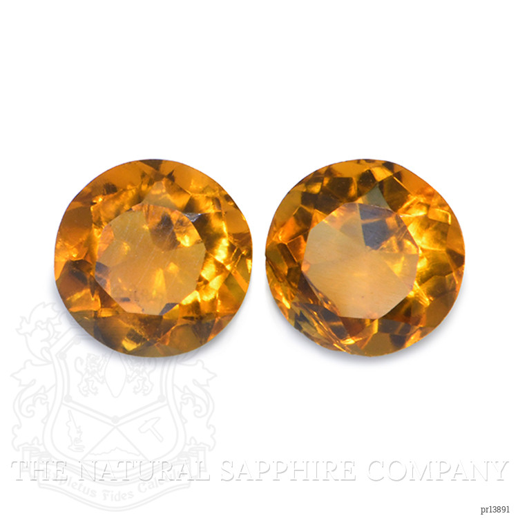 0.84 Ct.Tw. Madeira Citrine Pair from Brazil