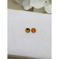 0.84 Ct.Tw.Total Carat Weight Madeira Citrine Pair from Brazil Life Style