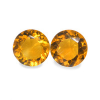 0.79 Ct.Tw. Round Madeira Citrine Pair