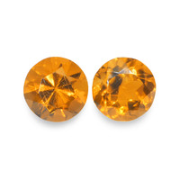 0.87 Ct.Tw. Round Madeira Citrine Pair