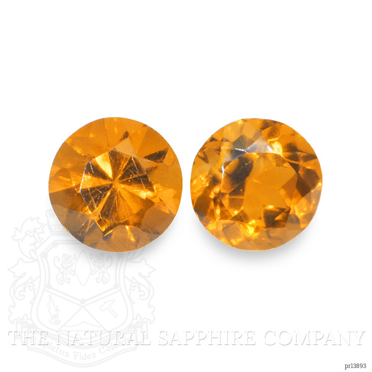 0.87 Ct.Tw. Orange Madeira Citrine Pair from Brazil